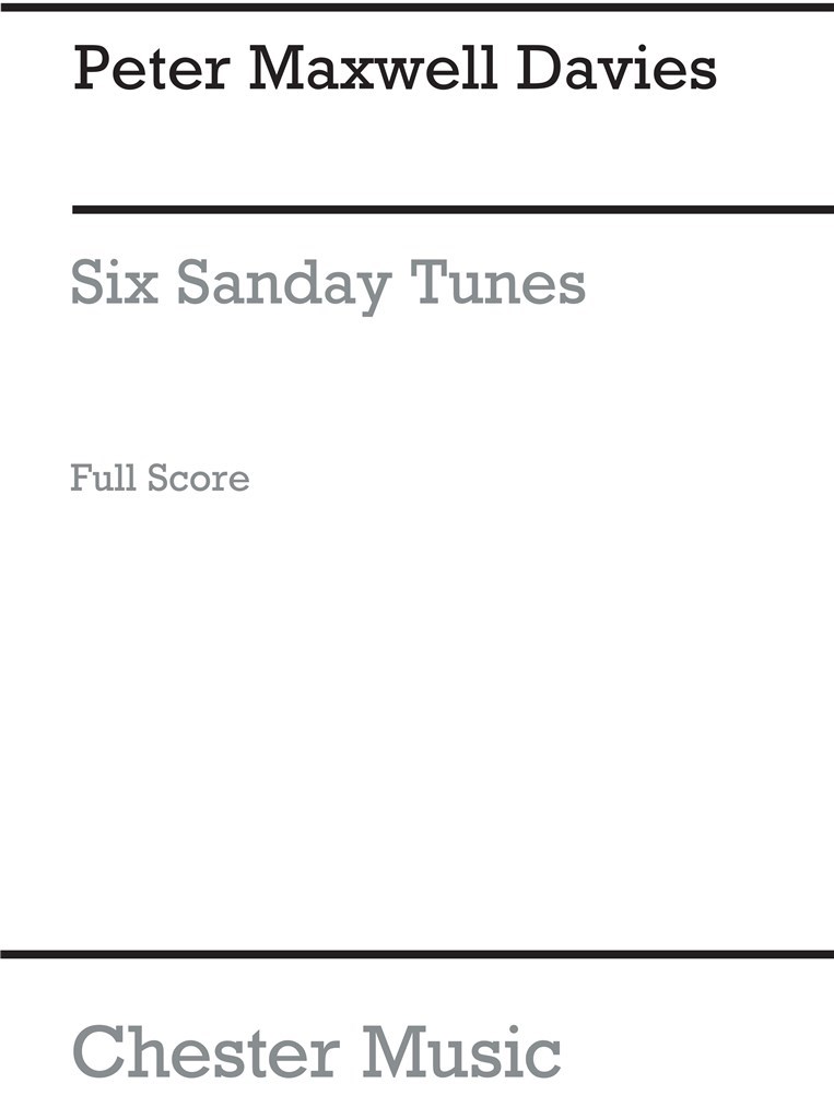 Six Sanday Tunes (Full Score)